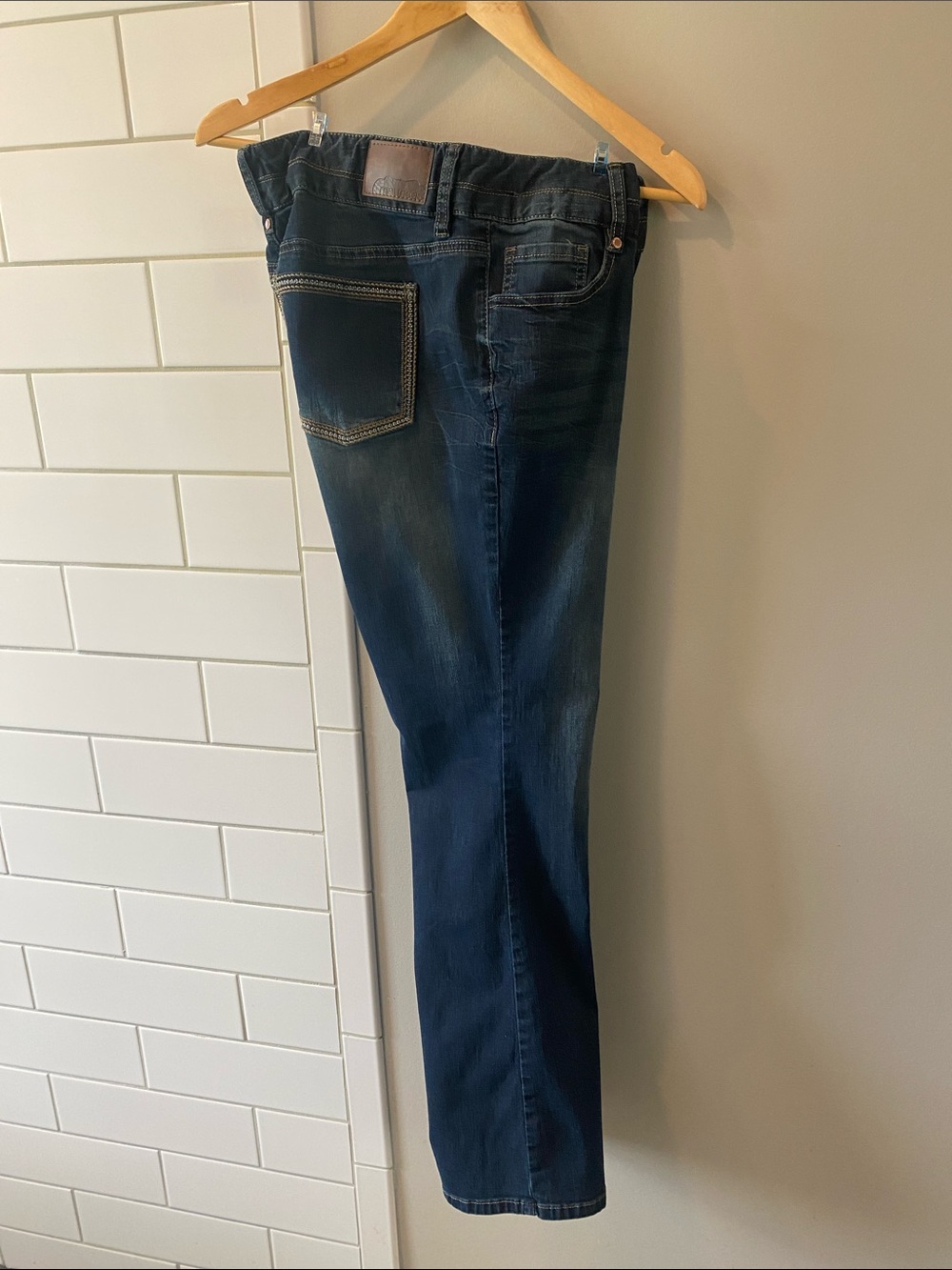 Maurices Womens Dark Blue Straight Jeans